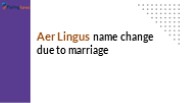 Aer Lingus name change due to marriage