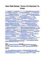 Best Web Design Terms For Business To Know