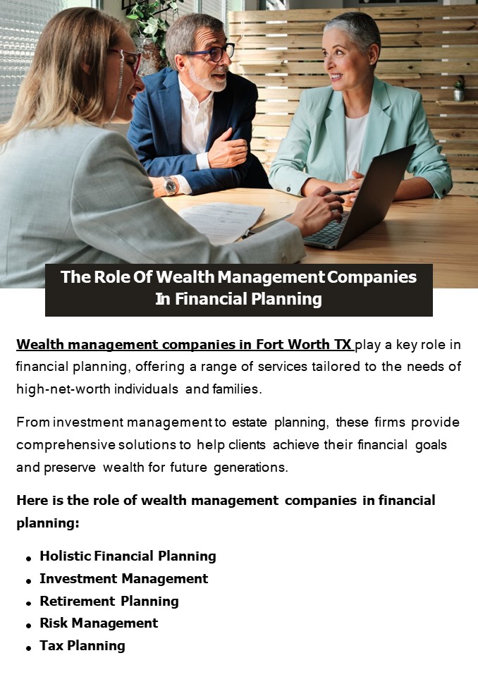 The Role Of Wealth Management Companies In Financial Planning