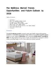 Mattress Market Analysis