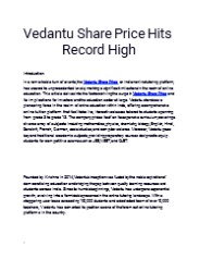 Get the Best Vedantu Share Price only at Planify