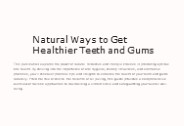 natural dental care