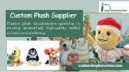 Custom Plush Supplier
