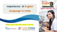 Importance of English Language in India