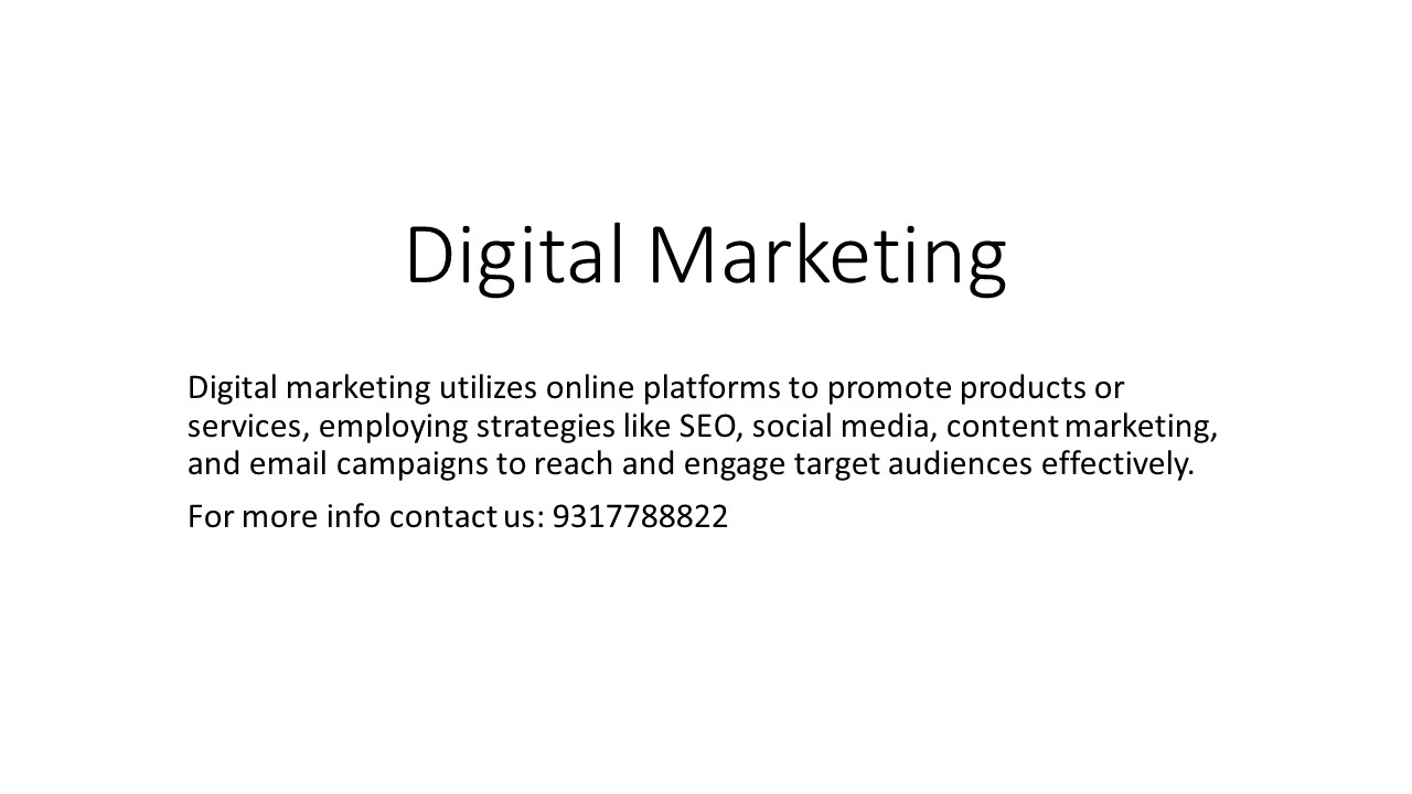 Digital marketing course in Chandigarh