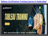 Learn Advanced Tableau Certification Training Courses in Hyderabad