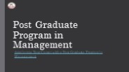 Post Graduate Program in Management (2)