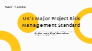 Risk Management Redefined: The Nasir Tambe Standard