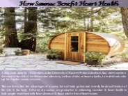 How Saunas Benefit Heart Health