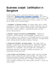 Business Analyst Certification in Bangalore