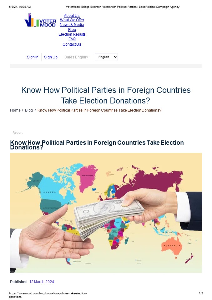 Political Parties Donations