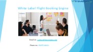 White Label Flight Booking Engine