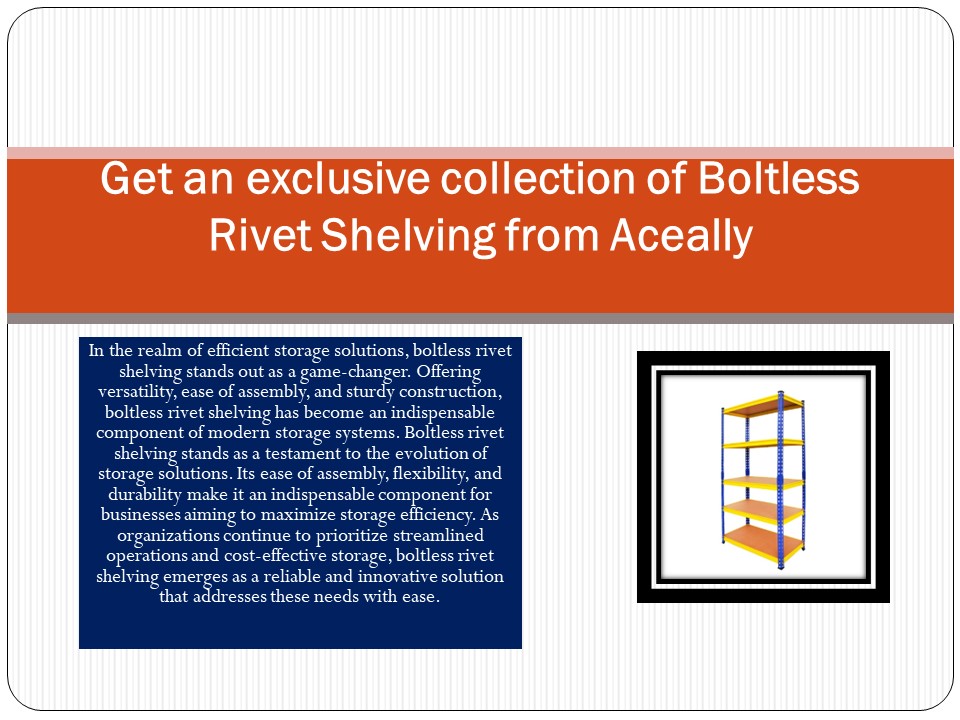 Boltless Rivet Shelving (1)