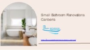 Small Bathroom Renovations Canberra