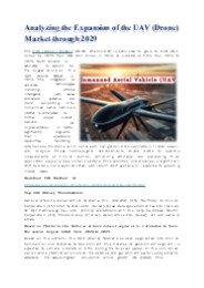 Analyzing the Expansion of the UAV (Drone) Market through 2029