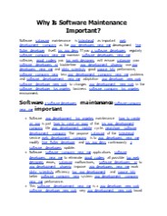 Why Is Software Maintenance Important?