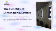 The Benefits of Dimensional Letters