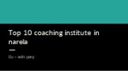 Best coaching Institute in narela (1)