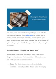Choosing the Perfect Fabric for Your Custom Socks