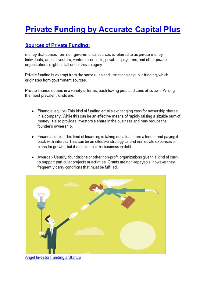 Private Funding in Noida