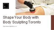 Non-Invasive Body Sculpting Toronto