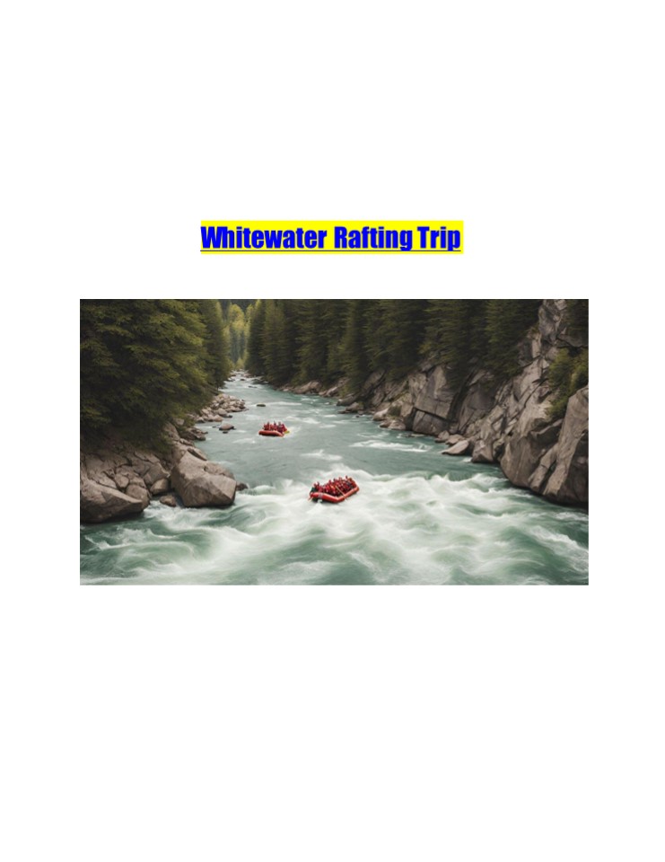 Whitewater Rafting Trip