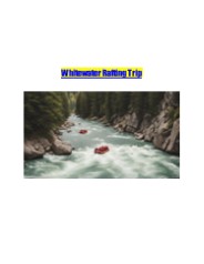 Whitewater Rafting Trip