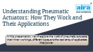 The Power of Air: Unveiling Pneumatic Actuators