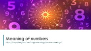 Meaning of numbers