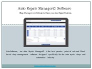 Auto Repair Shop Management Software