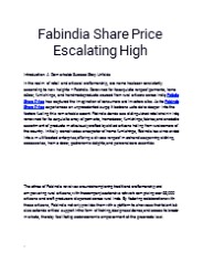 Get The Best Fabindia Share Price Only At Planify