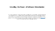 Unveiling the Power of Software Monetization