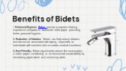 Benefits of Bidets -Fimacf