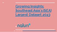 Growing Insights Southeast Asia’s (SEA) Largest Dataset 2023