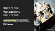 Workforce Management Solutions - contract staffing solution
