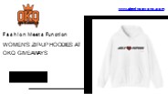 Women's Designer Zip-Up Hoodies at OKQ Giveaways