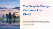 Graphic Design Courses in Abu Dhabi