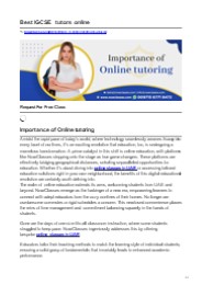 Importance of Online tutoring (1)