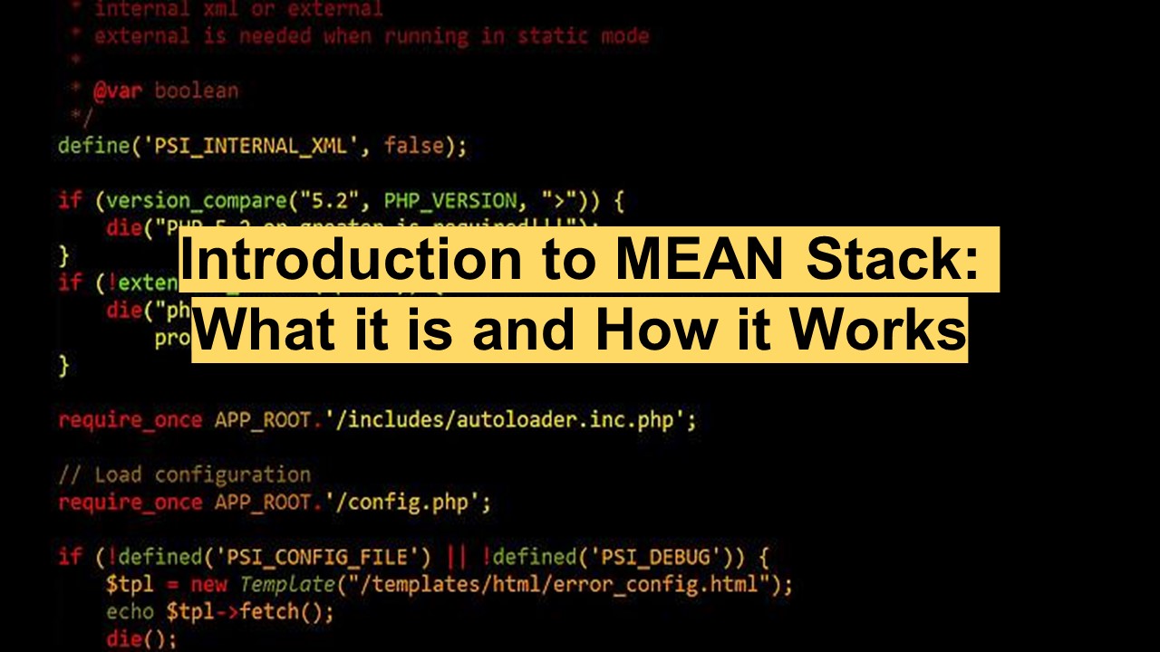 Introduction to MEAN Stack: What it is and How it Works presentation ...