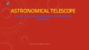 Astronomical Telescope Market