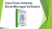 GainTools Address Book Manager