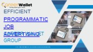 Efficient Programmatic Job Advertising : Career Wallet Group (1)