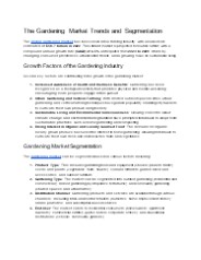 The Gardening Market Trends and Segmentation (1)