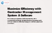 Maximize Efficiency with Contractor Management System & Software