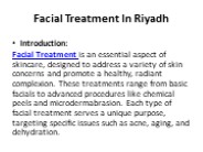 Facial Treatment In Riyadh