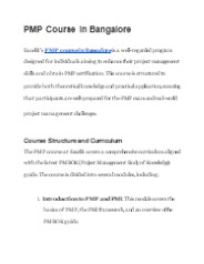 PMP Course in Bangalore (1)