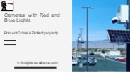 Cameras with Red and Blue Lights