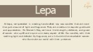 lepa products handmade scented candles