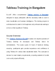 Tableau Training in Bangalore (1)