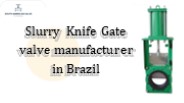 Slurry Knife Gate valve manufacturer in Brazil (1)